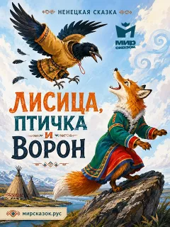 Лисица, птичка и ворон, Ненецкая сказка