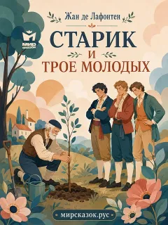 Старик и трое Молодых - басня Лафонтена