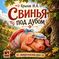 Свинья под дубом - аудиобасня Крылова И.А.