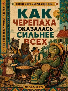 Как черепаха оказалась сильнее всех, Сказка афро-американцев США