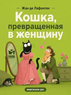 Кошка, превращенная в женщину - басня Лафонтена