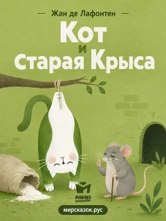 Кот и старая Крыса - басня Лафонтена