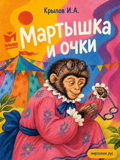 Мартышка и очки, басня Крылова И.