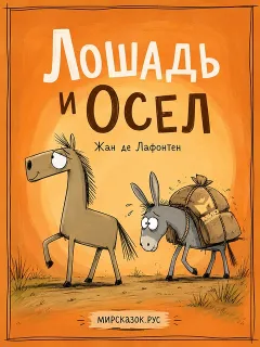 Лошадь и Осёл - басня Лафонтена