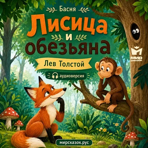 Лисица и обезьяна - аудиобасня Льва Толстого