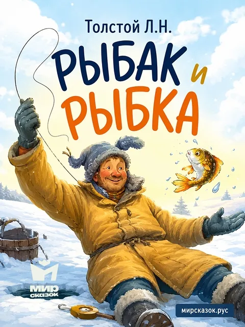 Рыбак и рыбка - басня Льва Толстого Рыбак и рыбка - басня Льва Толстого