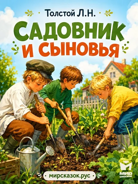 Садовник и сыновья - басня Льва Толстого