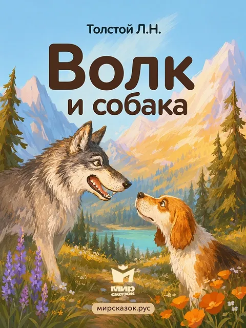 Волк и собака - басня Льва Толстого Волк и собака - басня Льва Толстого