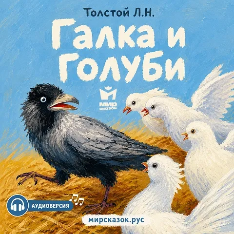 Галка и голуби - аудиобасня Льва Толстого