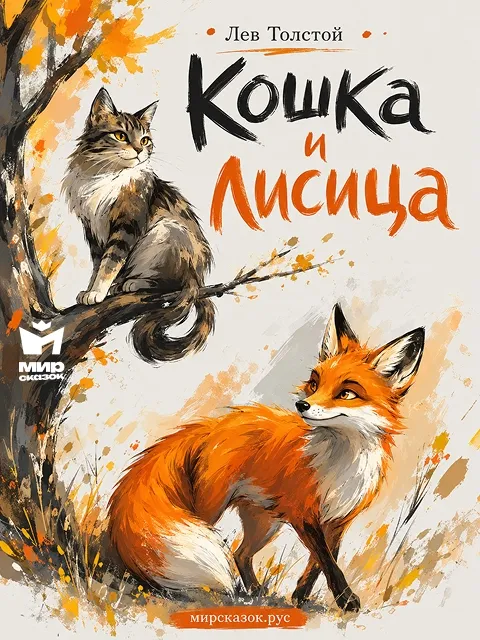 Кошка и лисица - басня Льва Толстого Кошка и лисица - басня Льва Толстого