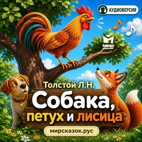 Собака, петух и лисица - аудиобасня Льва Толстого Собака, петух и лисица - аудиобасня Льва Толстого