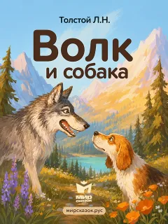 Волк и собака - басня Льва Толстого