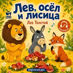 Лев, осёл и лисица - аудиобасня Льва Толстого