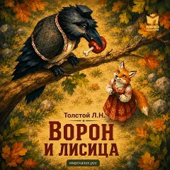 Ворон и лисица - аудиобасня Льва Толстого