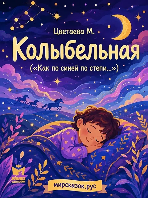 Колыбельная («Как по синей по степи…») - стихи Цветаевой М.