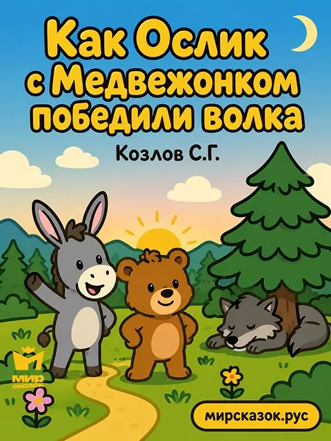 Как Ослик с Медвежонком победили волка – сказка Козлова С.Г. Как Ослик с Медвежонком победили волка – сказка Козлова С.Г.
