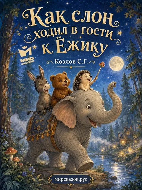 Как слон ходил в гости к Ёжику – сказка Козлова С.Г. Как слон ходил в гости к Ёжику – сказка Козлова С.Г.
