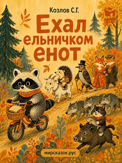 Ехал ельничком енот - стихи Козлова С.Г.