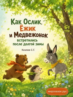 Как Ослик, Ёжик и Медвежонок встретились после долгой зимы – сказка Козлова С.Г.