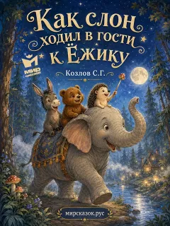 Как слон ходил в гости к Ёжику – сказка Козлова С.Г.