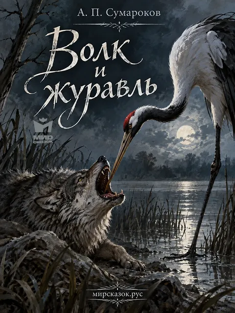 Волк и журавль - басня Сумарокова А.П.