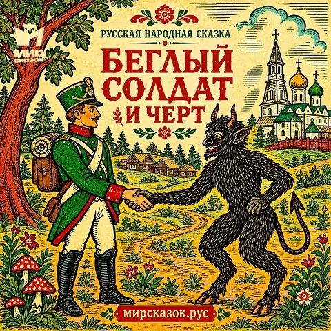 Беглый солдат и черт — Русская народная аудиосказка