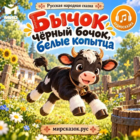 Бычок-чёрный бочок, белые копытца — Русская народная аудиосказка