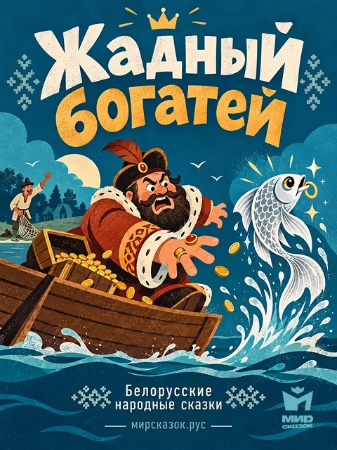 Жадный богатей, белорусская сказка