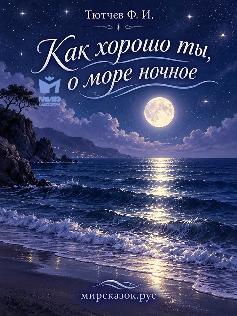 Как хорошо ты, о море ночное - стихи Тютчева Ф.И.