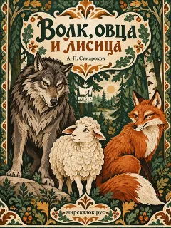 Волк, овца и лисица - басня Сумарокова А.П.