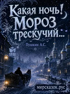 Какая ночь! Мороз трескучий… - стихи Пушкина А.С.