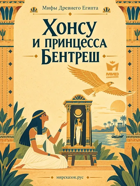 Хонсу и принцесса Бентреш — миф Древнего Египта