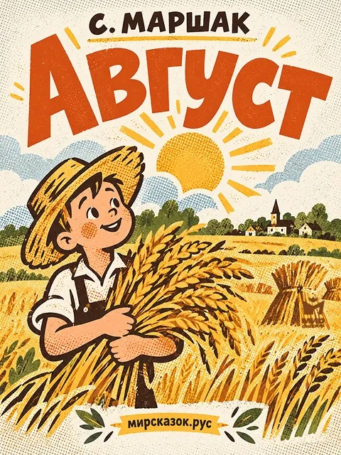 Август - стихи Самиула Маршака