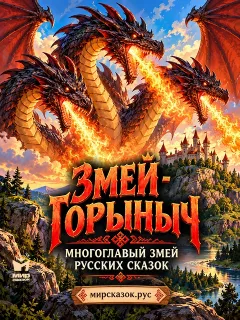 Змей Горыныч — многоглавый змей русских сказок - Славянский миф
